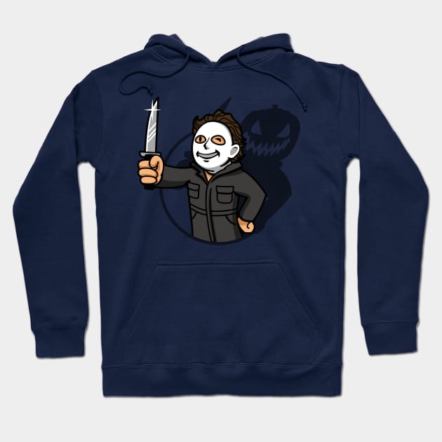 Cute Halloween Slasher Gamer Horror Movie Parody Hoodie by BoggsNicolas